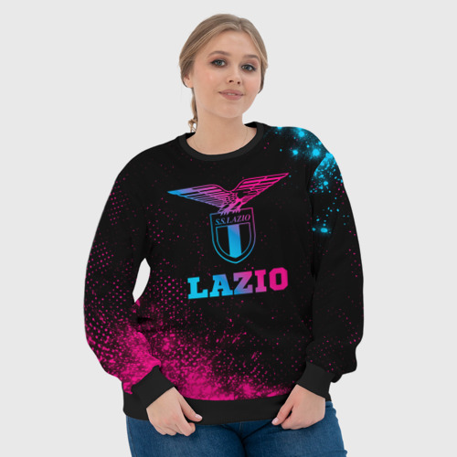 Женский свитшот 3D Lazio - neon gradient, цвет 3D печать - фото 6