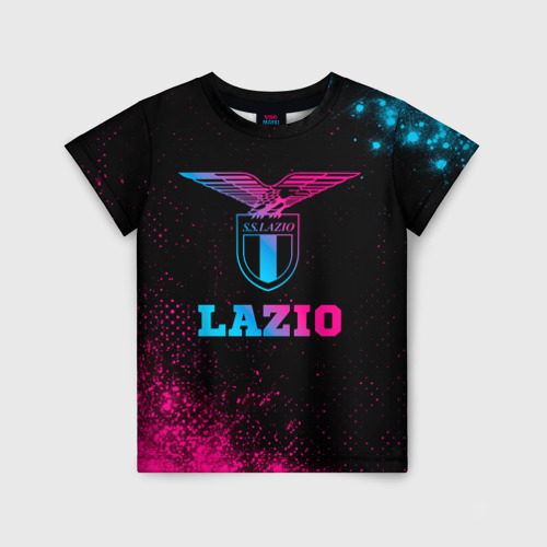 Детская футболка 3D Lazio - neon gradient, цвет 3D печать