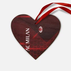 Деревянная игрушка Сердце Ac Milan Соты