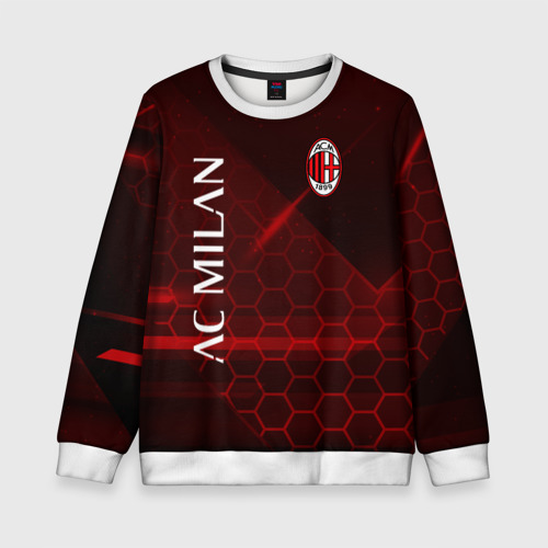 Детский свитшот 3D Ac Milan Соты, цвет 3D печать