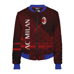 Женский бомбер 3D Ac Milan Соты