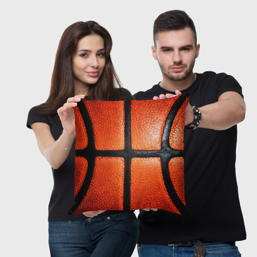 Подушка 3D Баскетбольный мяч текстура - фото 3