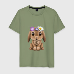 Мужская футболка хлопок Мир - Кролик