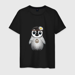 Мужская футболка хлопок Мир - Пингвин
