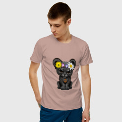 Мужская футболка хлопок Мир - Пантера - фото 2