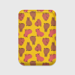 Картхолдер Magsafe магнитный Паттерн с капибарами