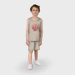 Детская пижама с шортами хлопок Капибара и пончик - фото 2