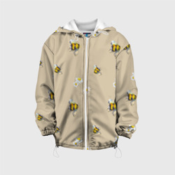Детская куртка 3D Цветы Ромашки и Пчёлы