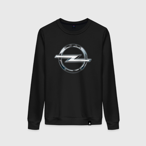 Женский свитшот хлопок Opel classic theme, цвет черный