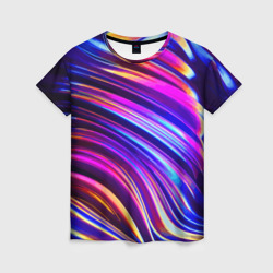 Женская футболка 3D Яркая цветная композиция