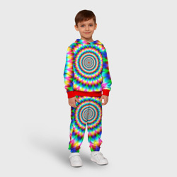 Детский костюм с толстовкой 3D Радужная оптическая иллюзия - фото 2