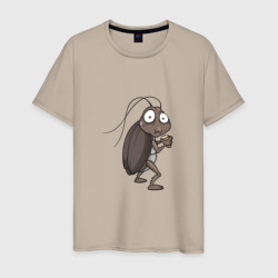 Мужская футболка хлопок Голодный Таракашка