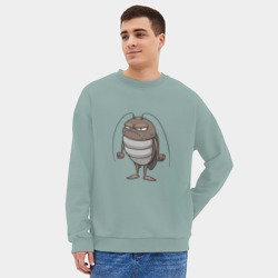 Мужской свитшот oversize без начеса хлопок Таракан - фото 2