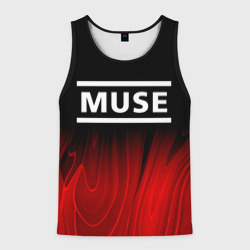 Мужская майка 3D Muse red plasma