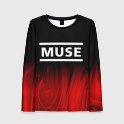 Женский лонгслив 3D Muse red plasma