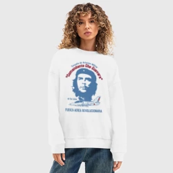 Женский свитшот oversize без начеса хлопок Академия ВВС Кубы - фото 2