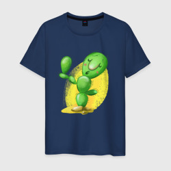 Забавный кактус – Мужская футболка хлопок с принтом купить со скидкой в -20%