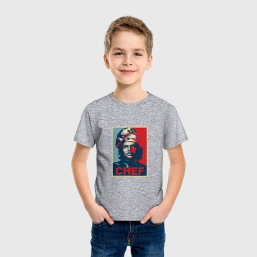 Детская футболка хлопок с принтом Шеф Че Гевара, фото на моделе #1
