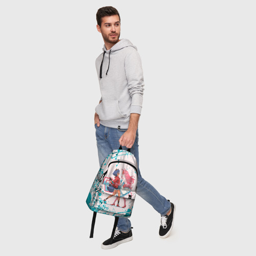 Рюкзак 3D с принтом Назуна и Митиру - Совершенно новое животное, фото #5