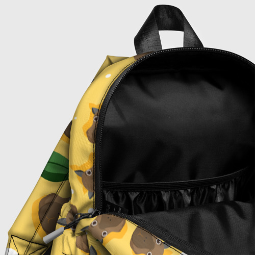 Детский рюкзак 3D с принтом Капибары паттерн, фото #4