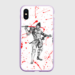 Чехол для iPhone XS Max матовый Metal gear Rising blood