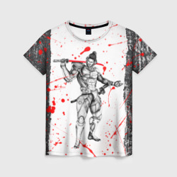 Женская футболка 3D Metal gear Rising blood