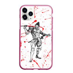 Чехол для iPhone 11 Pro Max матовый Metal gear Rising blood