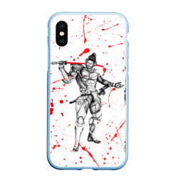 Чехол для iPhone XS Max матовый Metal gear Rising blood