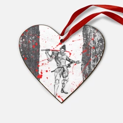 Деревянная игрушка Сердце Metal gear Rising blood