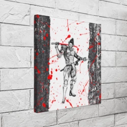 Холст квадратный Metal gear Rising blood - фото 2