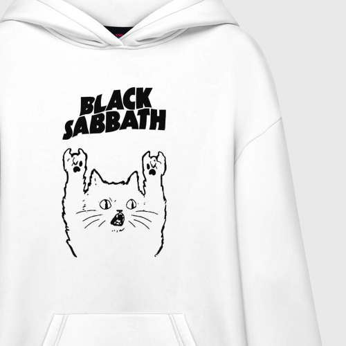 Худи SuperOversize хлопок Black Sabbath - rock cat - фото 3