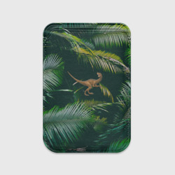 Картхолдер Magsafe магнитный Динозавр в зарослях джунглей