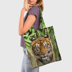 Шоппер 3D Матёрый тигр в зарослях бамбука - фото 2