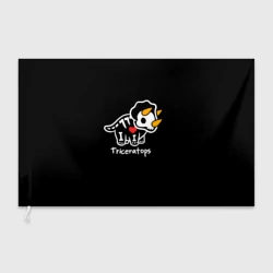 Флаг 3D Динозавр с рогами