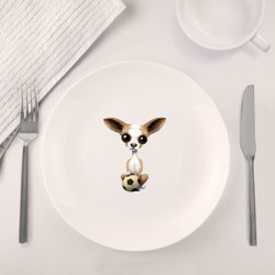 Набор: тарелка + кружка Футбол - Чихуахуа - фото 2