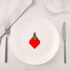Набор: тарелка + кружка Капибару на сердце - фото 2