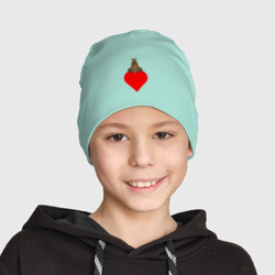 Детская шапка демисезонная Капибару на сердце - фото 2