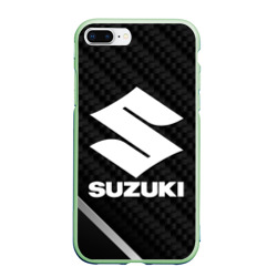 Чехол для iPhone 7Plus/8 Plus матовый Suzuki карбон