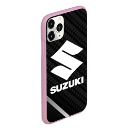 Чехол для iPhone 11 Pro Max матовый Suzuki карбон - фото 2