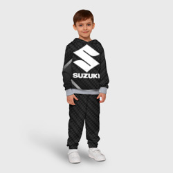Детский костюм с толстовкой 3D Suzuki карбон - фото 2