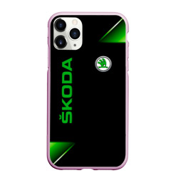 Чехол для iPhone 11 Pro Max матовый Skoda Sport Абстракция