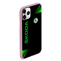 Чехол для iPhone 11 Pro Max матовый Skoda Sport Абстракция - фото 2