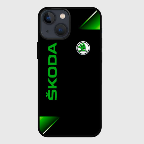 Чехол для iPhone 13 mini Skoda Sport Абстракция