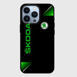 Чехол для iPhone 13 Pro Skoda Sport Абстракция