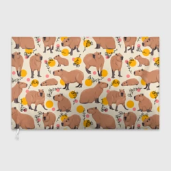 Флаг 3D Милая капибару паттерн