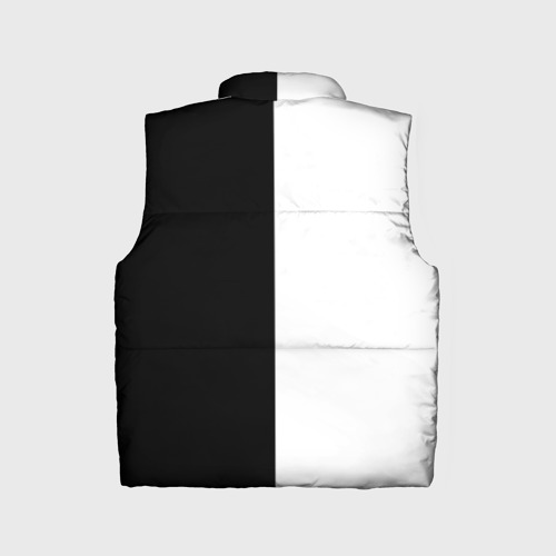 Детский жилет утепленный 3D Minimalism - black and white, цвет светло-серый - фото 2