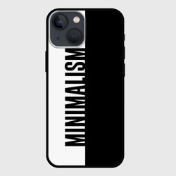 Чехол для iPhone 13 mini Minimalism - black and white