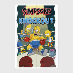 Магнитный плакат 2Х3 Гомер Симпсон на боксёрском ринге