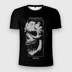 Мужская футболка 3D Slim Memento mori - skull