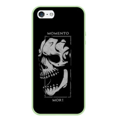 Чехол для iPhone 5/5S матовый Memento mori - skull